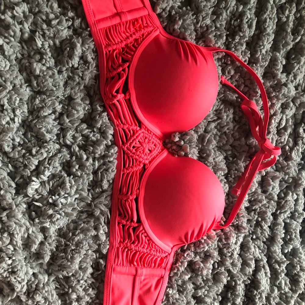 Pink bathing suit top